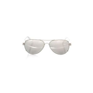 Frankie Morello Silver Metallic Fiber Men's Men's Sunglass
